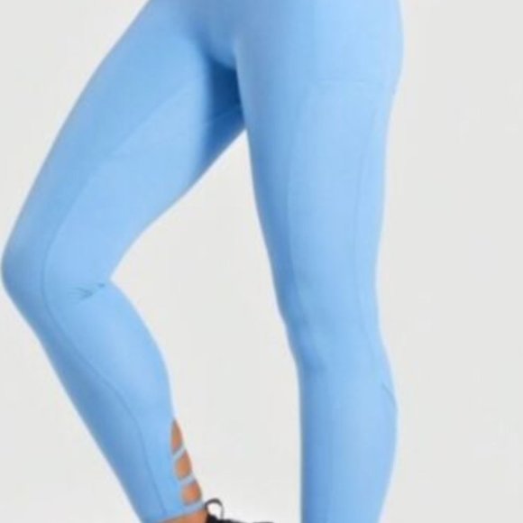 Gymshark Women’s Blue Crossover POISE Leggings, size XS - Picture 3 of 10